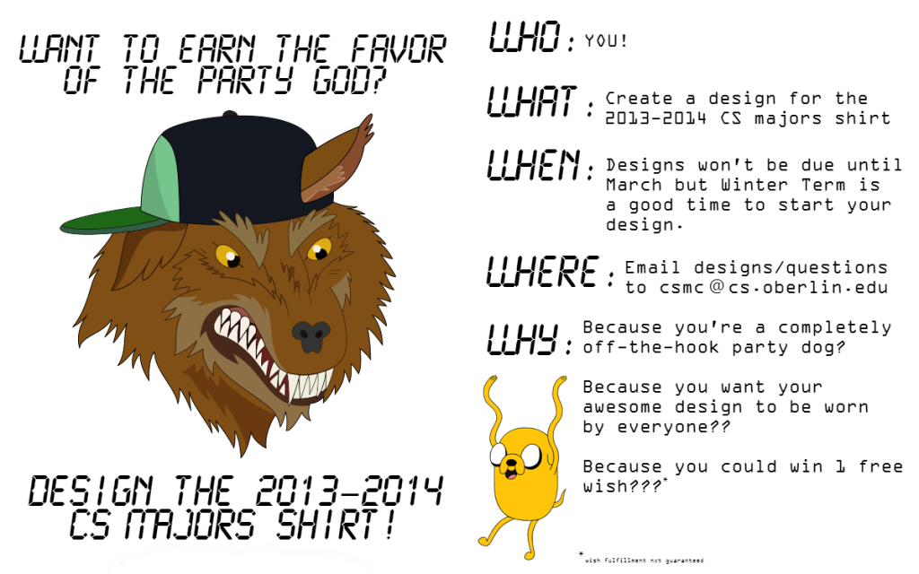 2013-2014 CS T-shirt Contest
